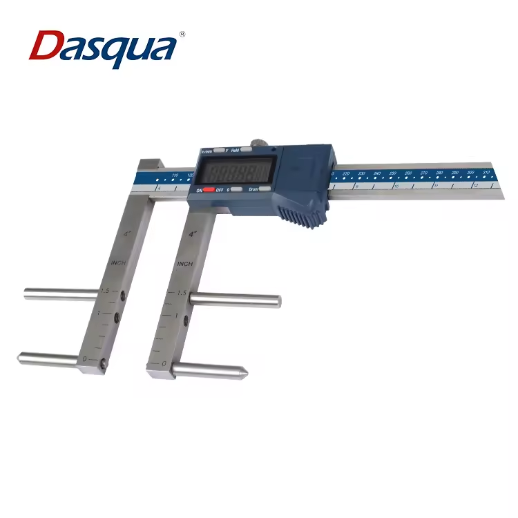Dasqua Stainless Steel 100-500mm/4-20'' 0.01 Resolution IP54 Digital Brake Drum Gauge Auto Repair Tool Measuring Tool