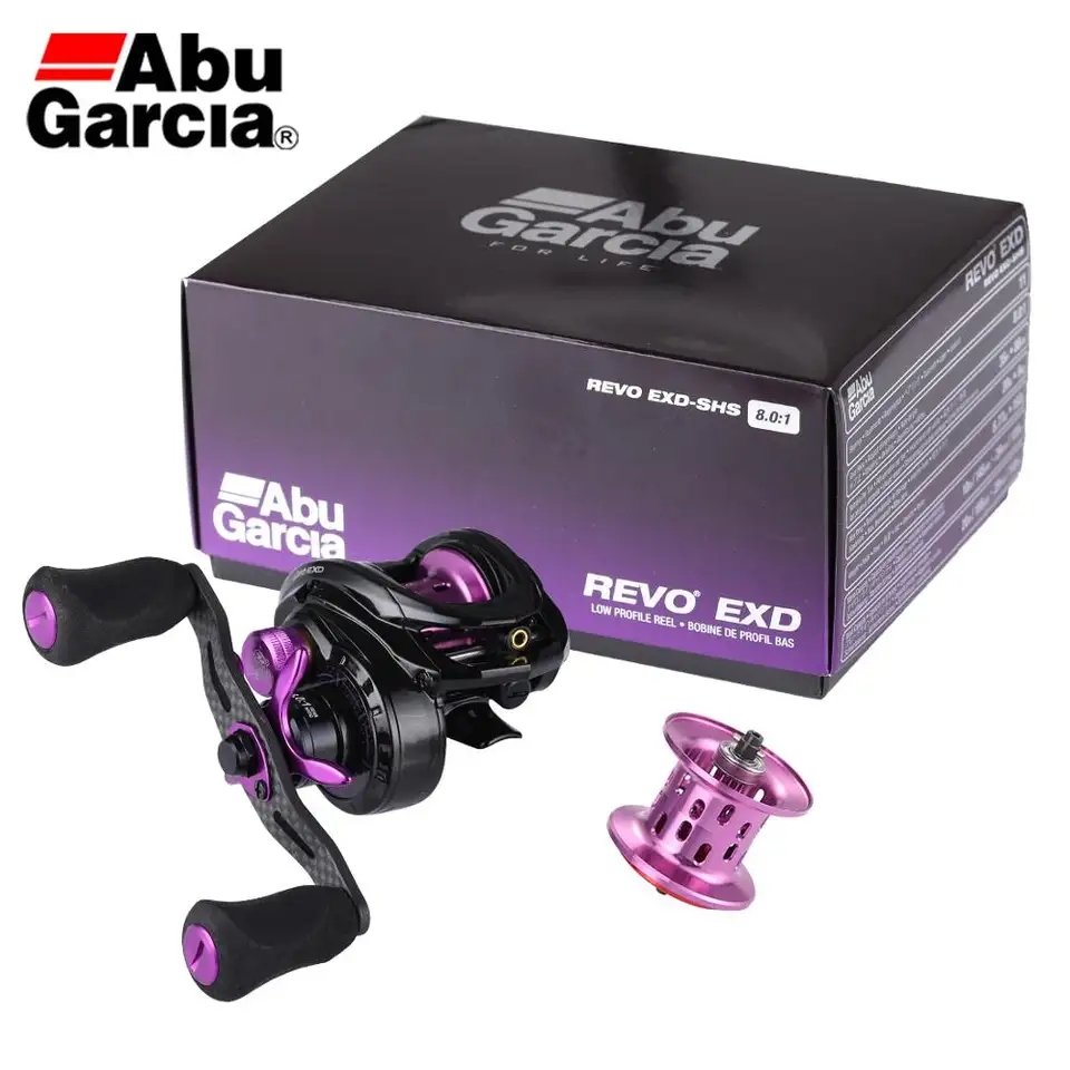 Abu Garcia Revo4 EXD High Quality Fishing Reels Bait Casting Reel 8.0:1 Gear 9KG Drag Power Casting Reel Baitcasting