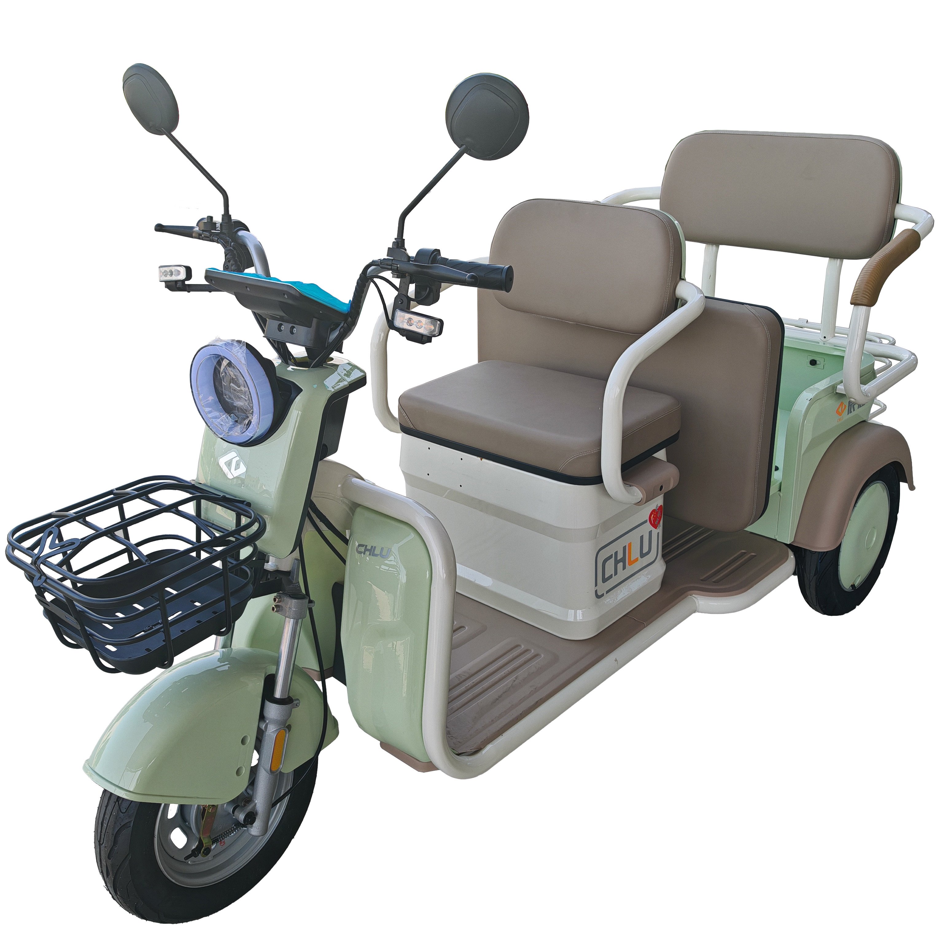 CKD SKD 12inch 3wheel Electric Sport Tricycle Motorcycle China 2000W 40km/h Speed 100km Range Electric Tricycle With Passenger