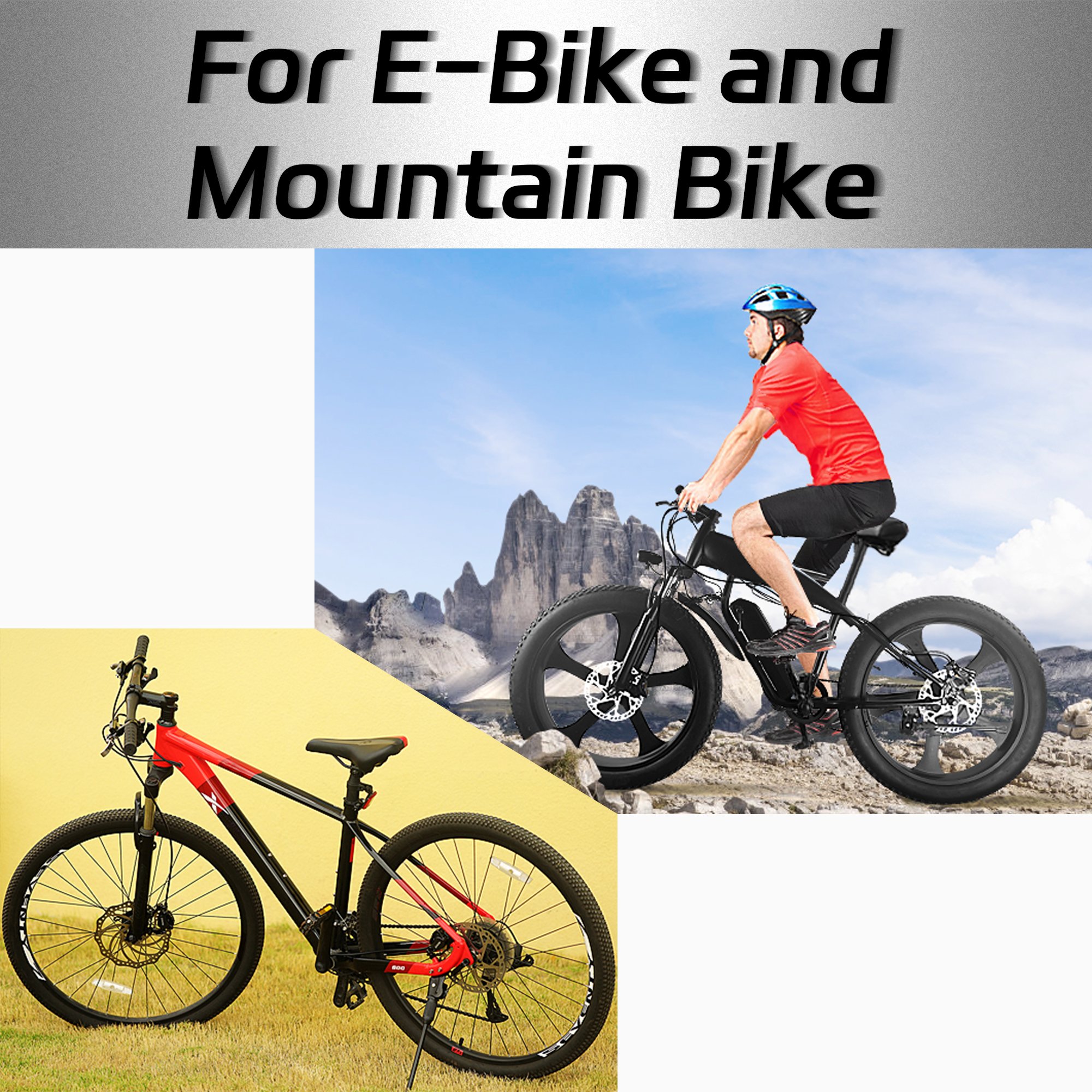 DYISLAND XT-7 Hydraulic Disc Brakes Calipers,Line Pulling/Cable Actuated Front & Rear Brake Calipers for MTB/Mountain/E-Bike.