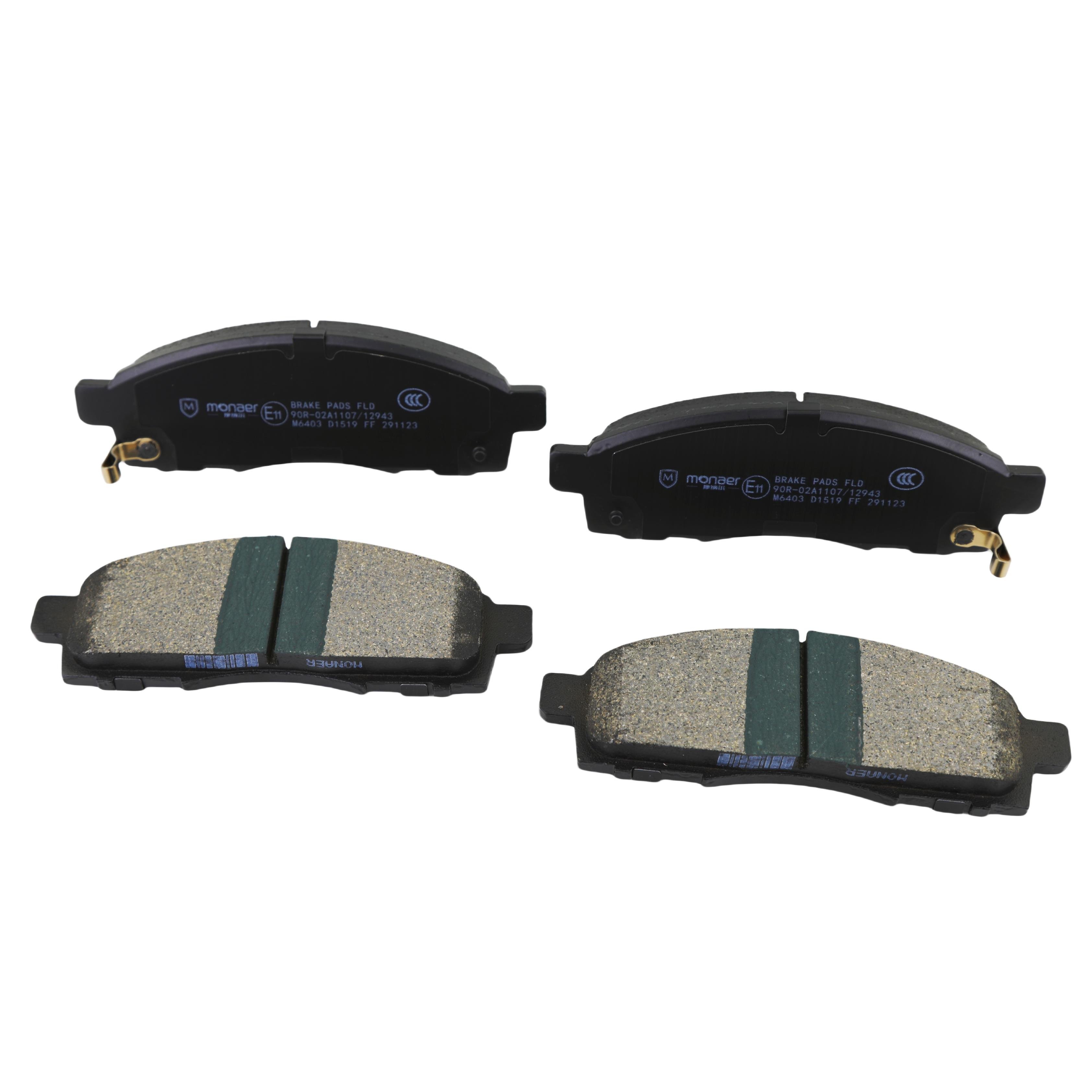 M6403 D1519/D6128m/4605A198/Gdb3435 China Ceramic Brake Pad for Dongnan Zinger/Mitsubishi L200 Auto Brake Pad