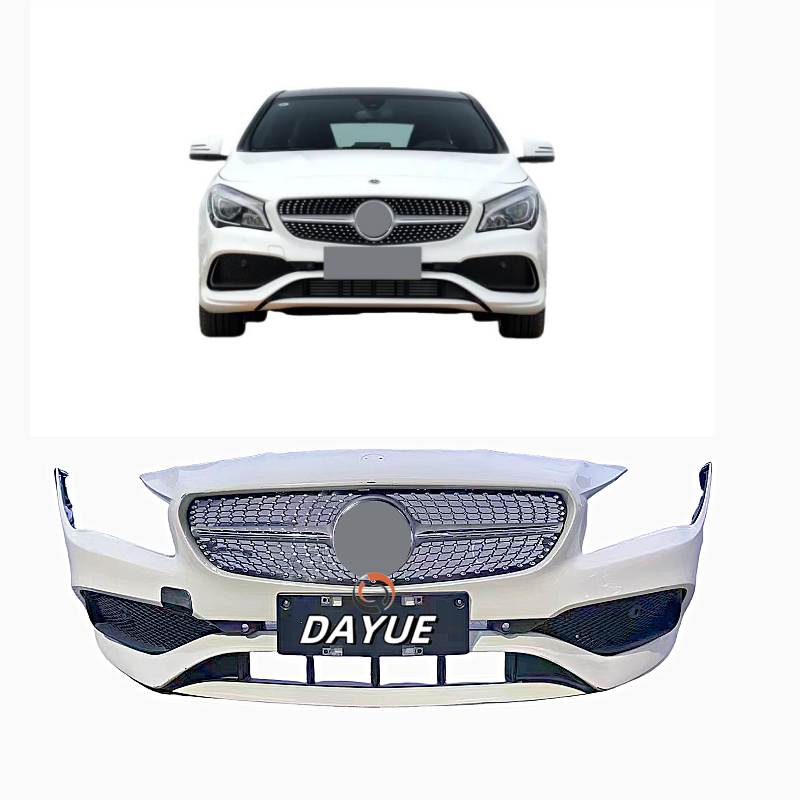 2016-2019 Mercedes Benz CLA 117 Sport Front Bumper Assembly Kit Used Plastic Front Bumper Grille