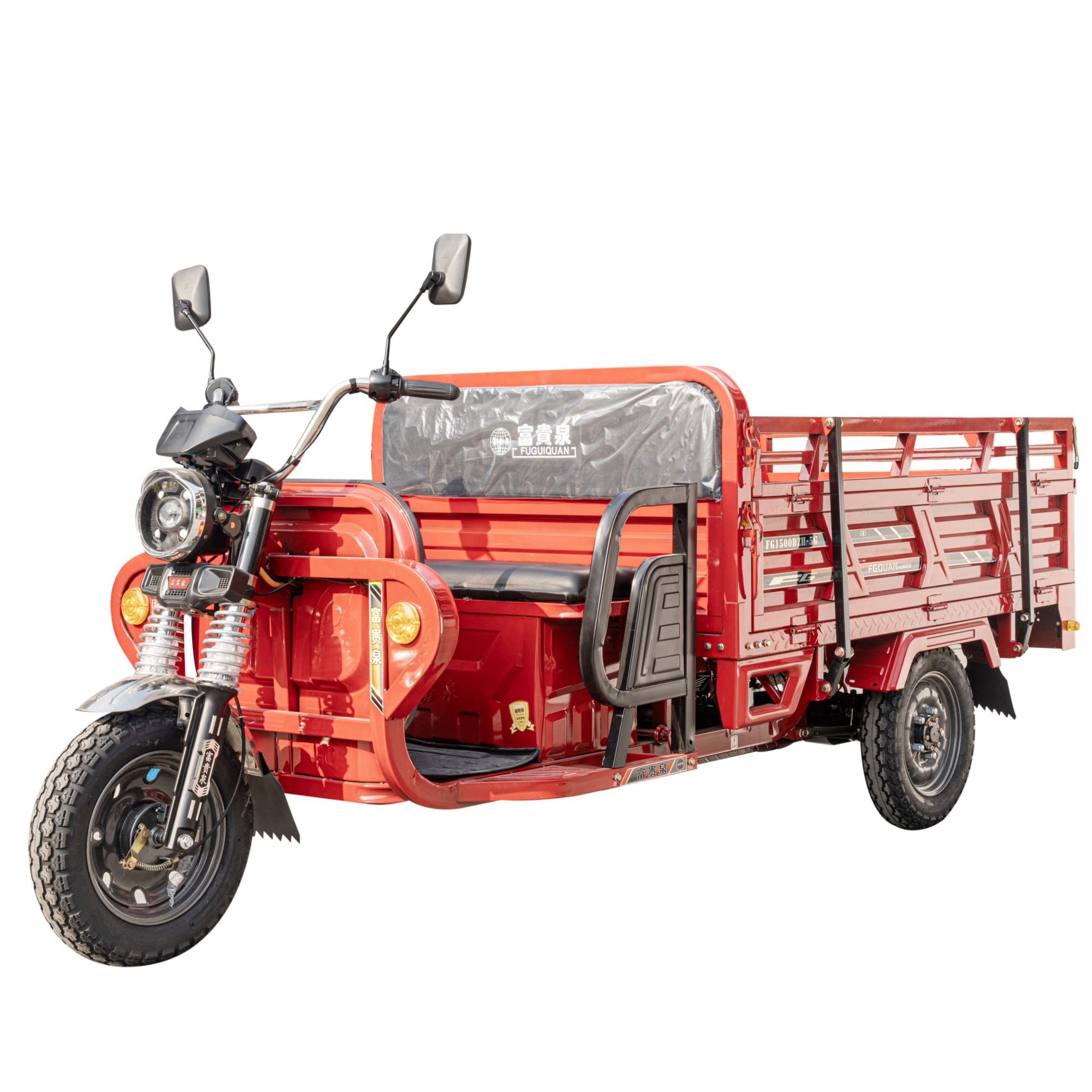 Large Scale Delivery Electric Tricycle with Open Body 60v Fat Tire for Farm and Orchard Work