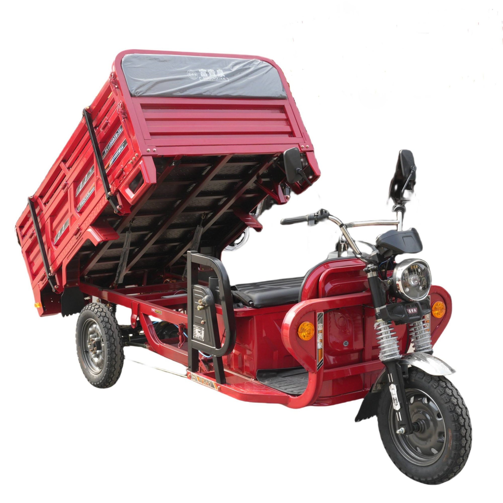 Large Scale Delivery Electric Tricycle with Open Body 60v Fat Tire for Farm and Orchard Work