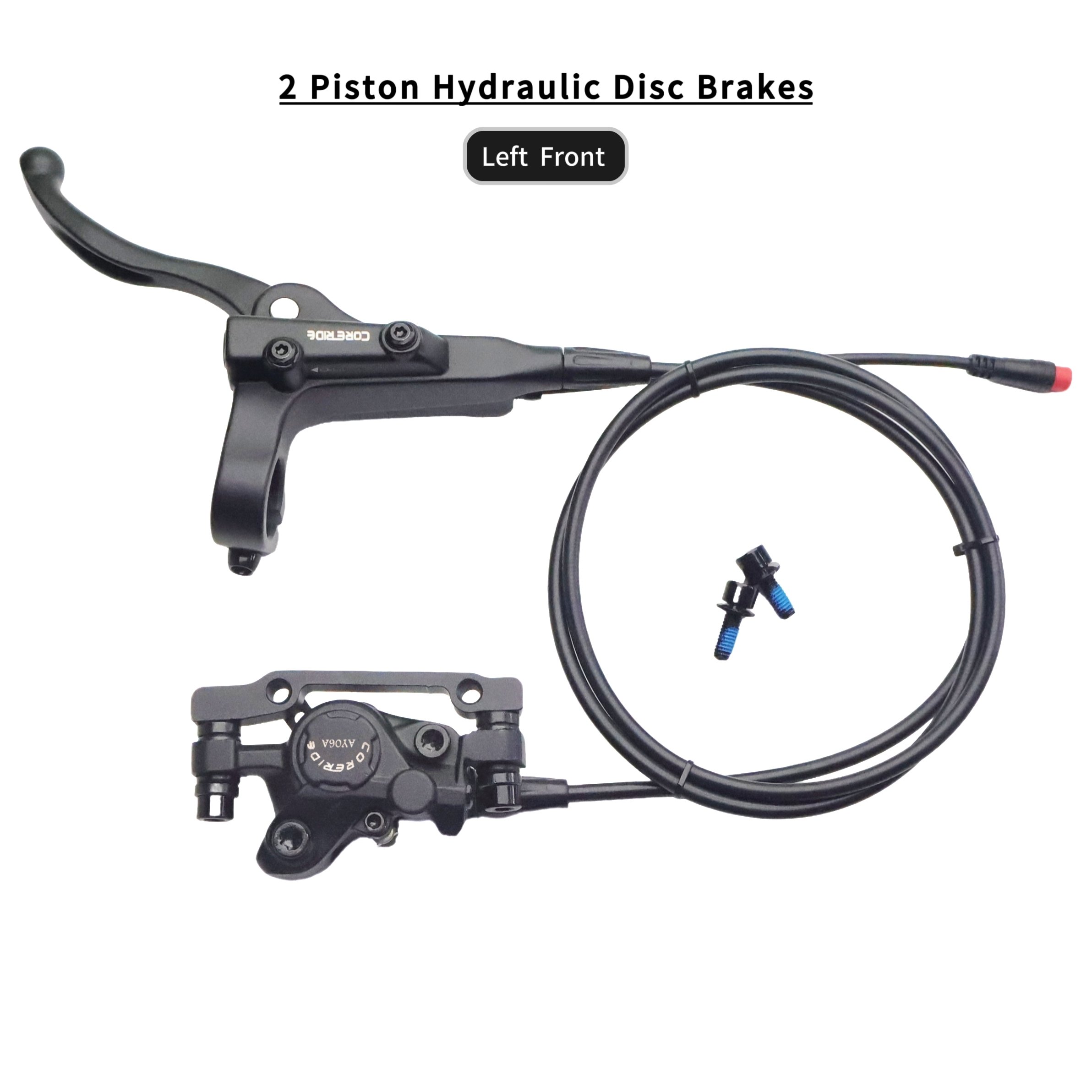 CORERIDE Strong in Quality Cheap 1 to 2 Tricycle Hydraulic Disc Brake Lever With Parking Function With Rear Dual Brake Caliper