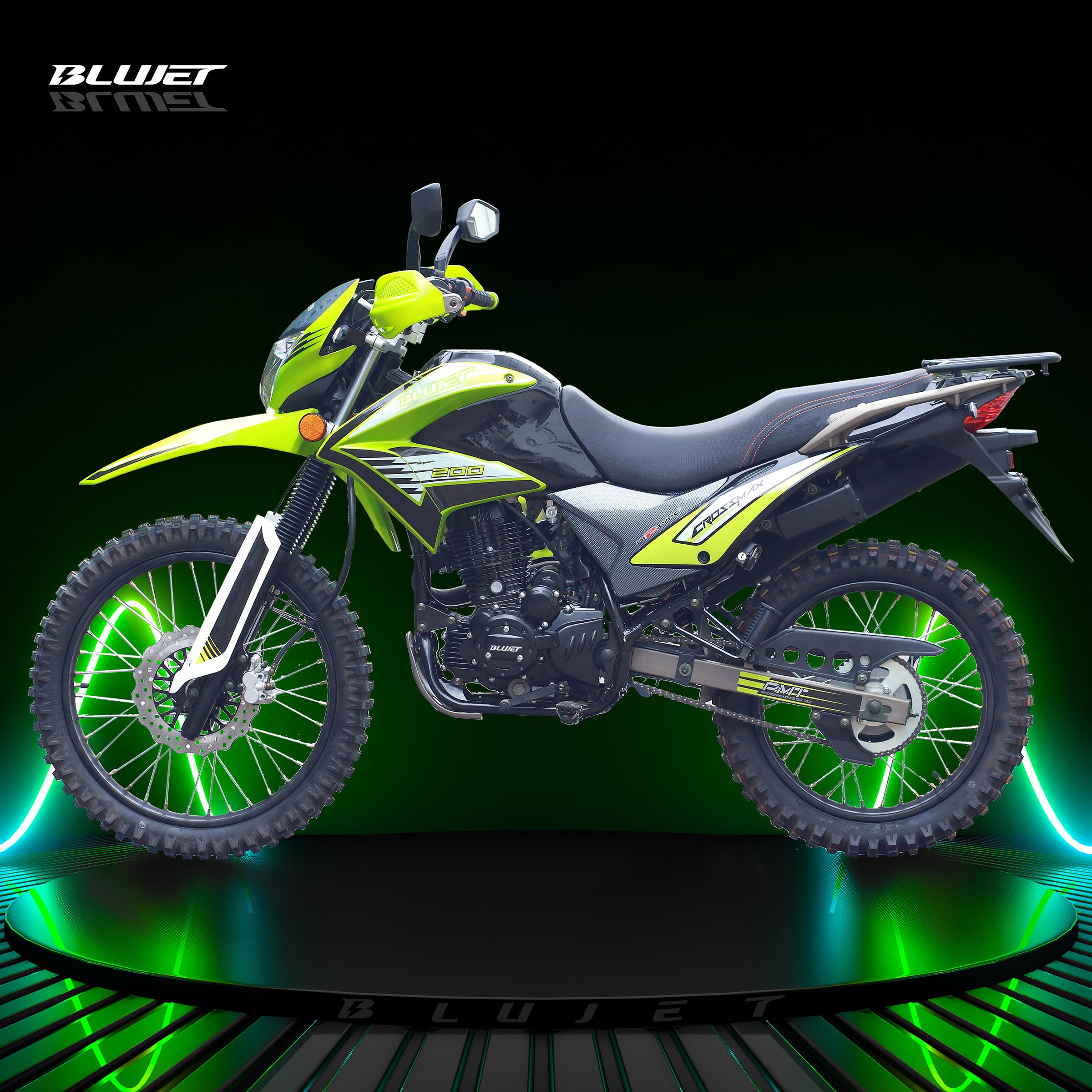 Broz 200 New 200cc Street Cross Motorcycle Push Rod CG200 Engine Digital Meter Disc Brake for Latin America Market