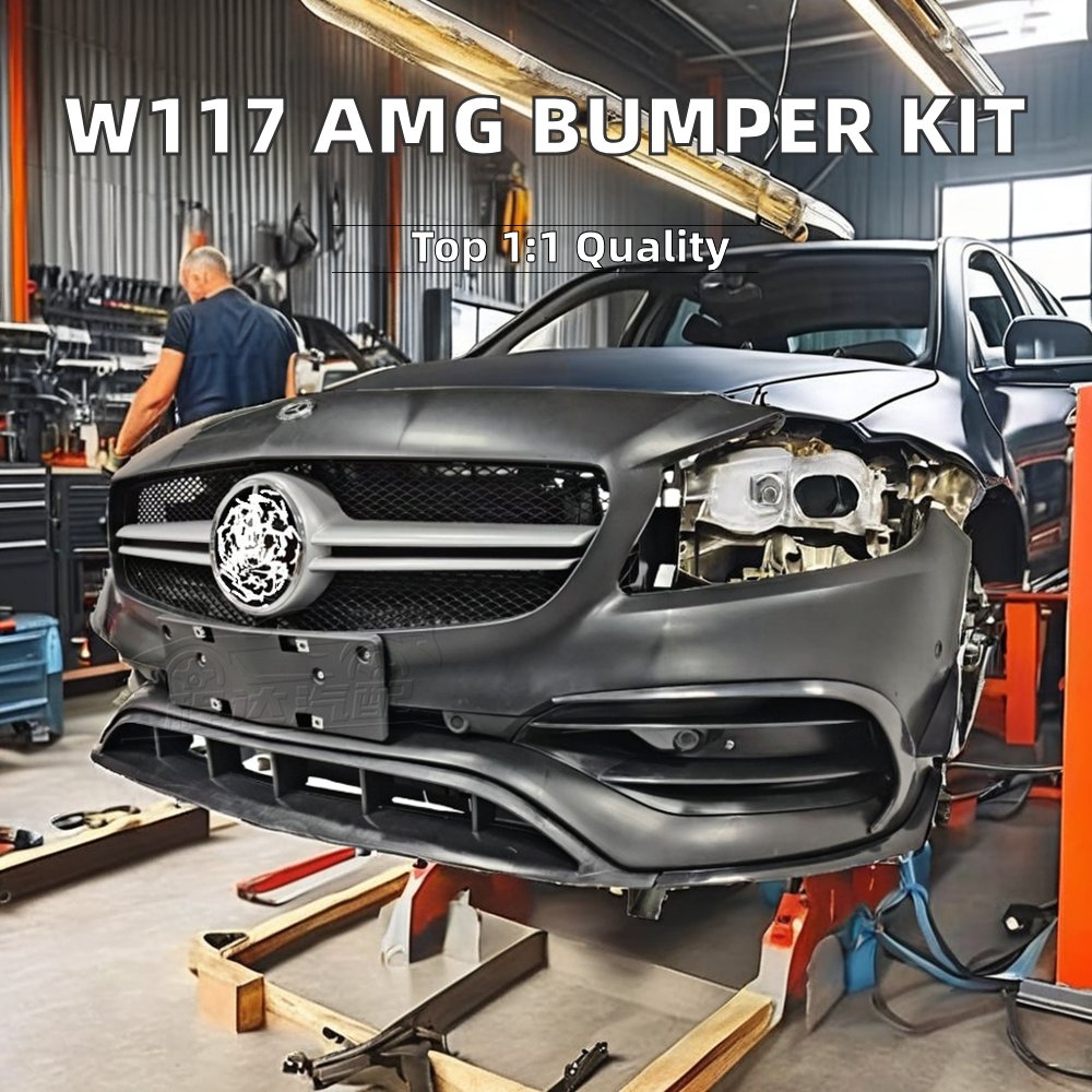High Quality Original W117 CLA45 AMG CLA200 CLA250 Front Bumper Bodykit Parts Used for Mercedes Benz W117 Auto Upgrade Purpose