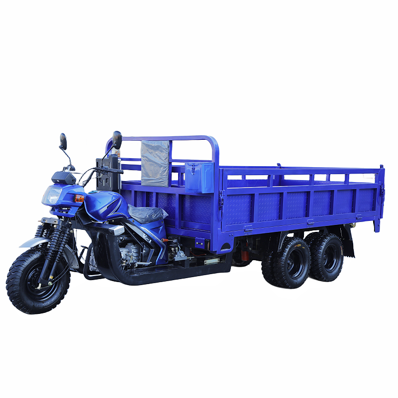 350cc Nine Wheels Motorized Cargo Tricycle Double Rear Axle Dumper Motorcycle