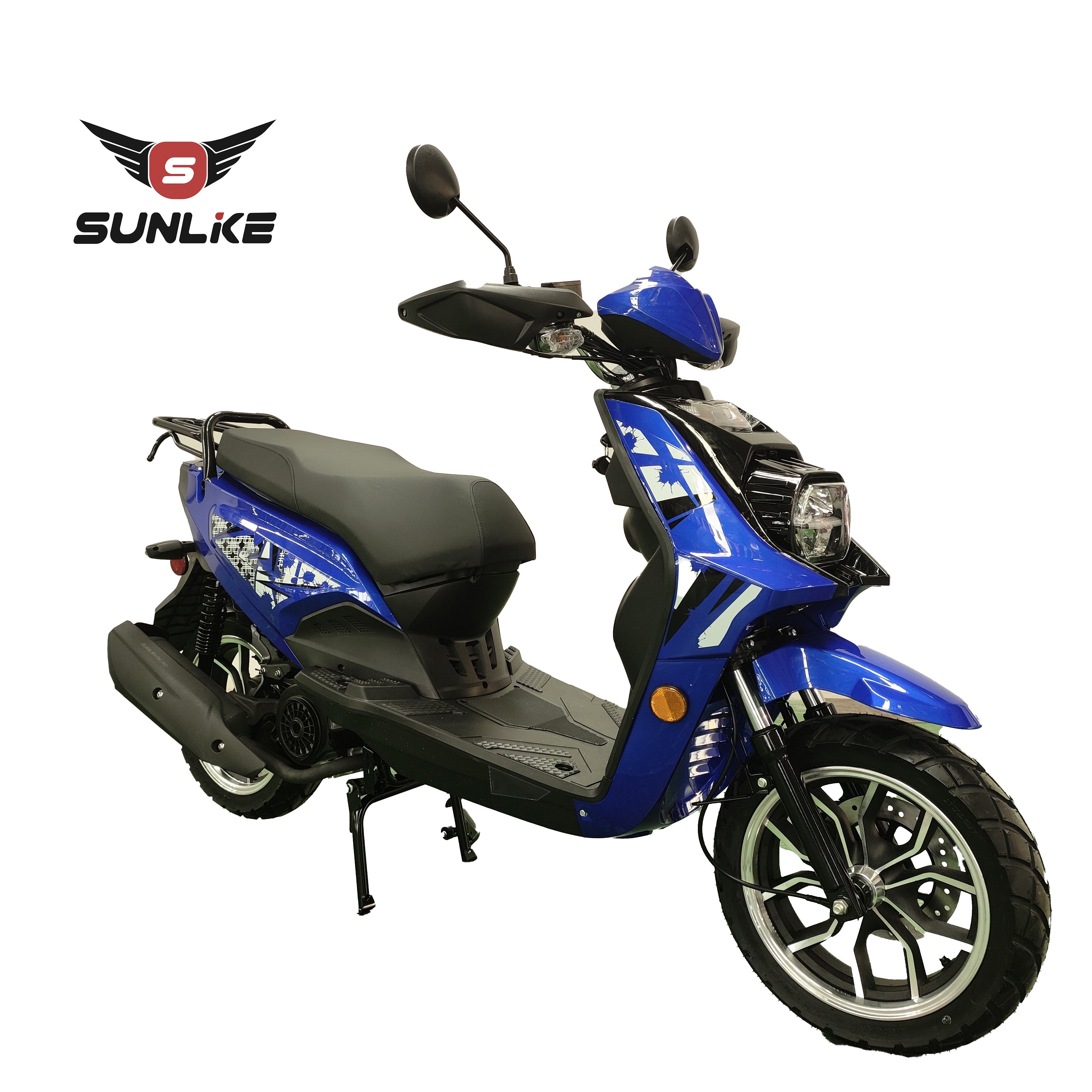 Double Hydraulic CKD Gas Scooters 150cc Mopeds Single Cylinder Petrol Motorcycles with Pedals India