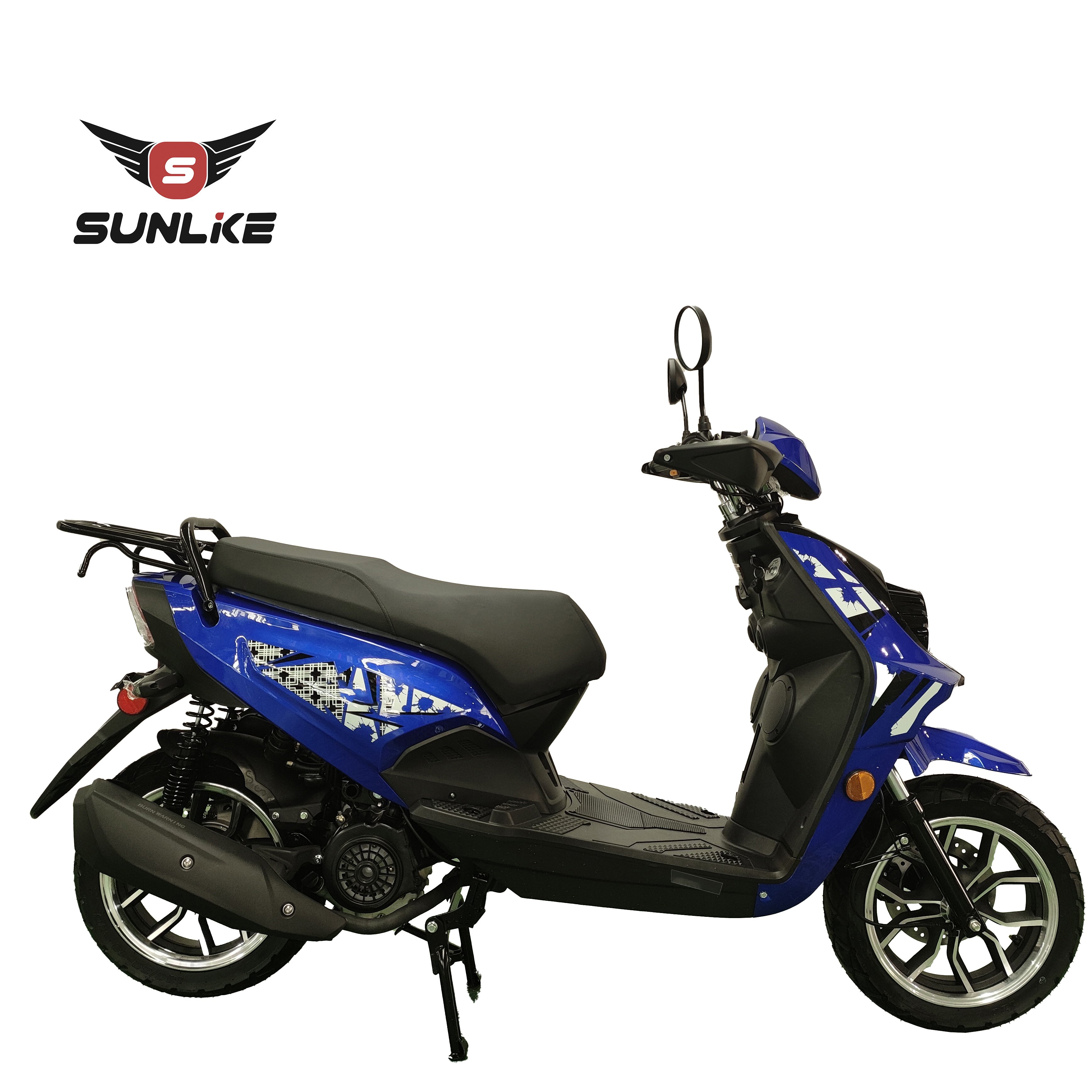 Double Hydraulic CKD Gas Scooters 150cc Mopeds Single Cylinder Petrol Motorcycles with Pedals India