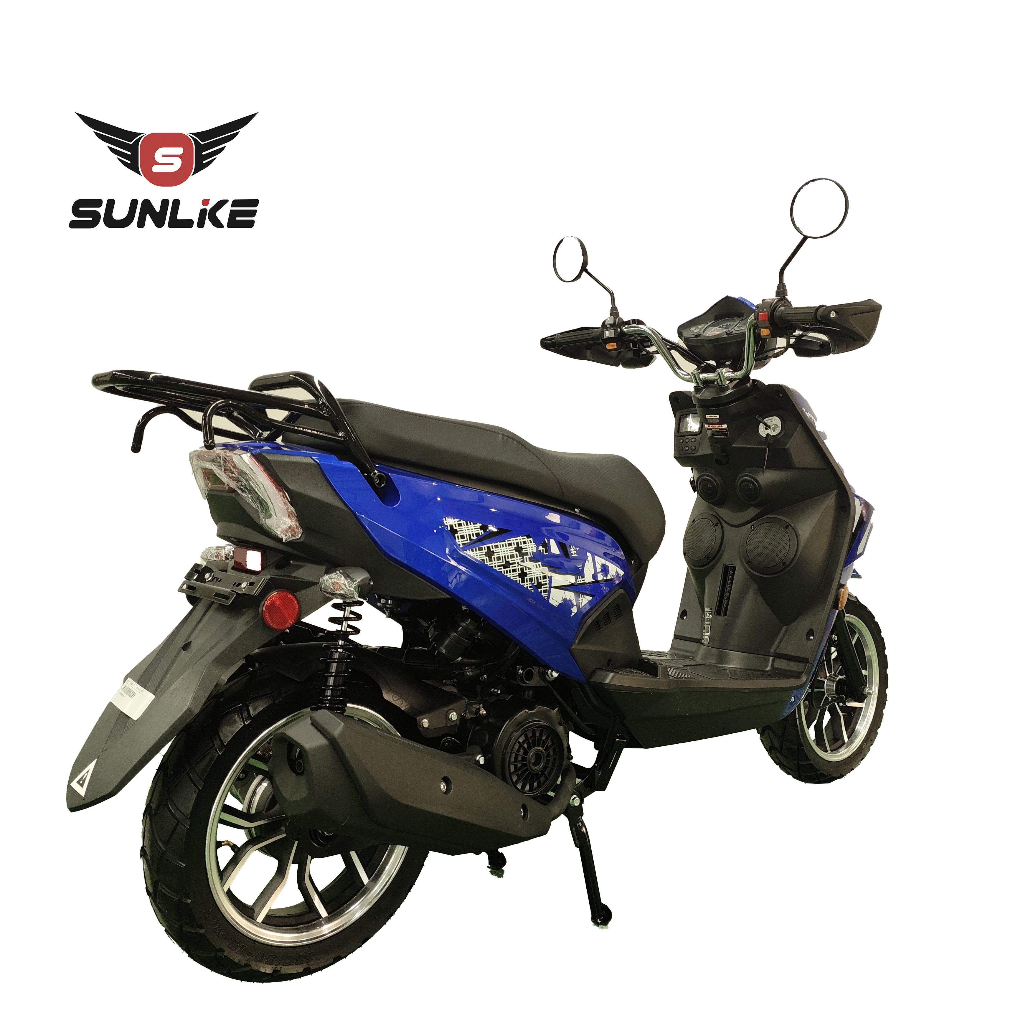 Double Hydraulic CKD Gas Scooters 150cc Mopeds Single Cylinder Petrol Motorcycles with Pedals India