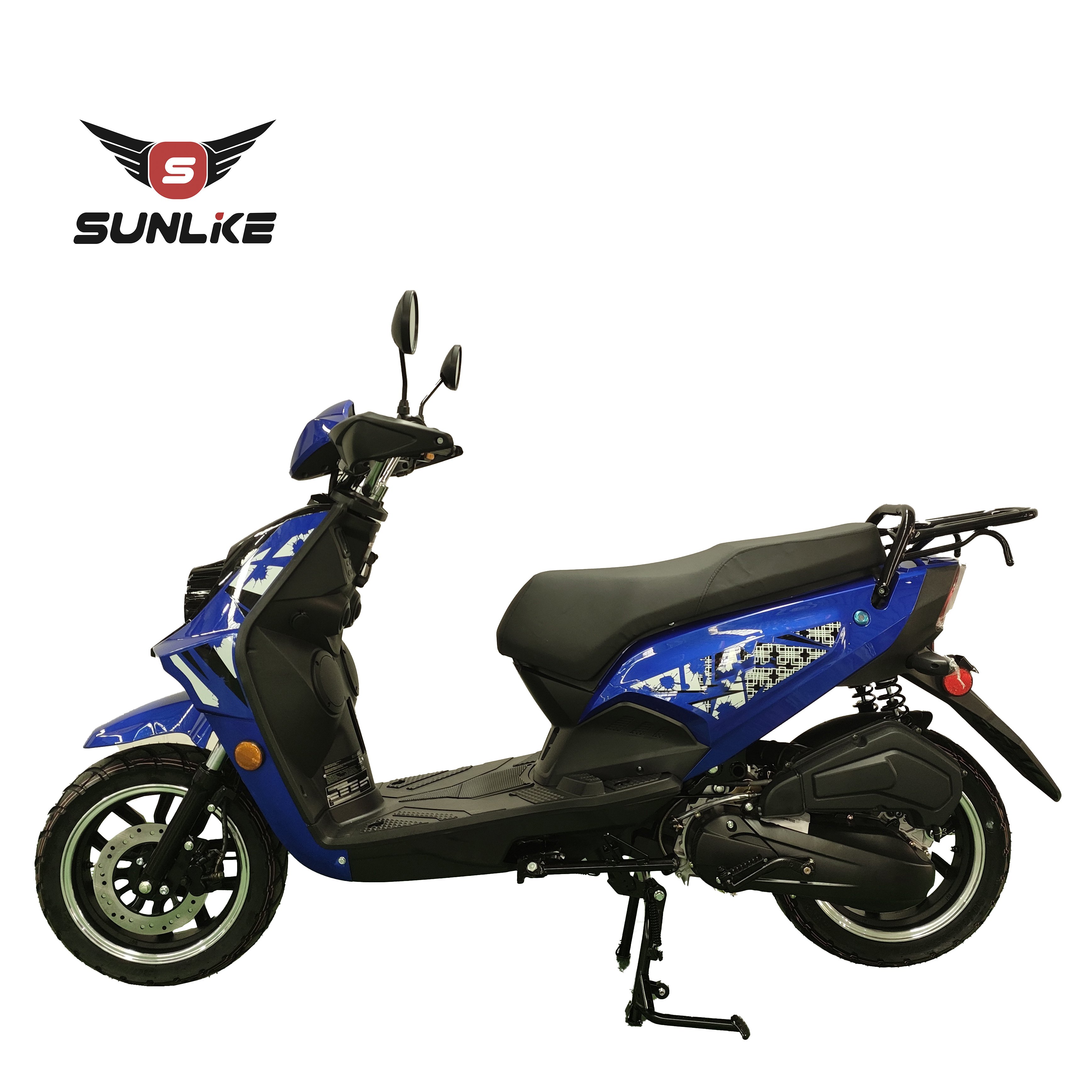 Double Hydraulic CKD Gas Scooters 150cc Mopeds Single Cylinder Petrol Motorcycles with Pedals India