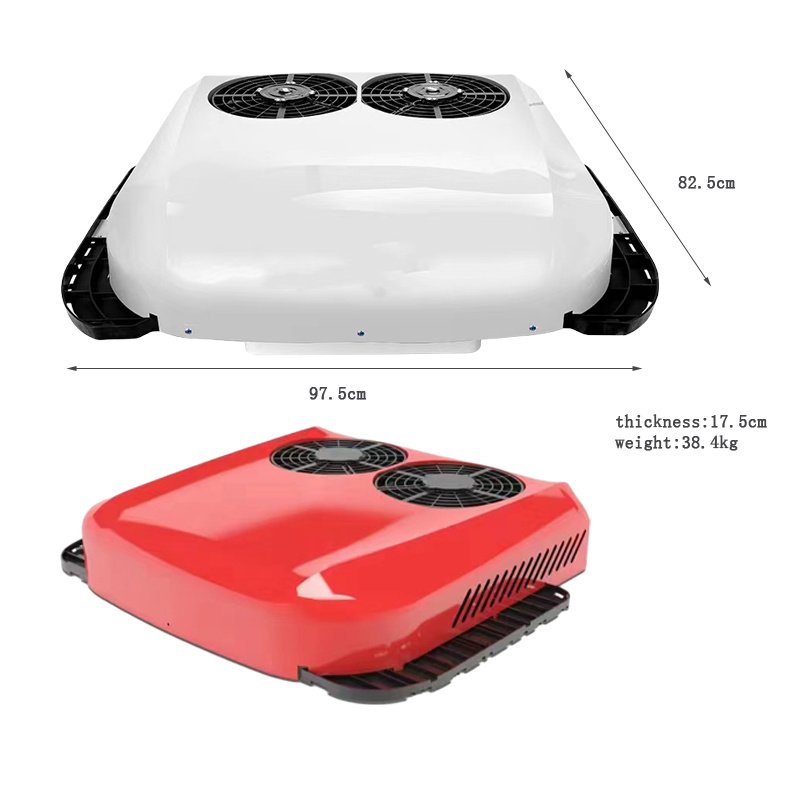 Integrated Overhead Multi-function Remote Control Dual Fan All-in-one 12V Parking air Conditioner
