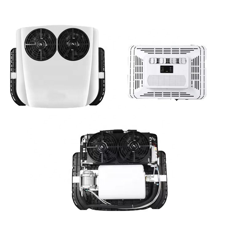 Integrated Overhead Multi-function Remote Control Dual Fan All-in-one 12V Parking air Conditioner