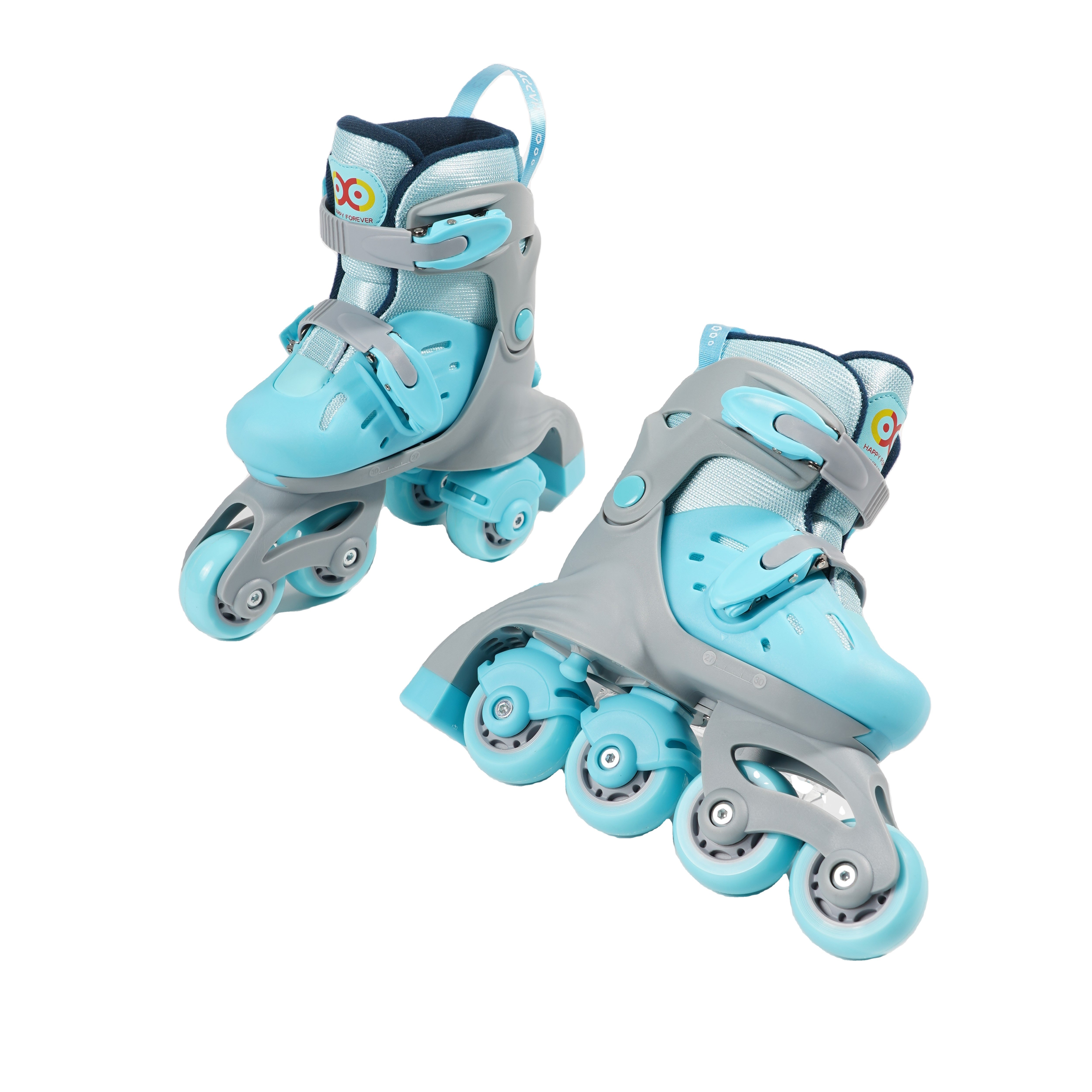 668 Adjustable Four-Wheel Roller Skates Full Flash PU Wheel Inline Quad Convertible Design for Boys and Girls