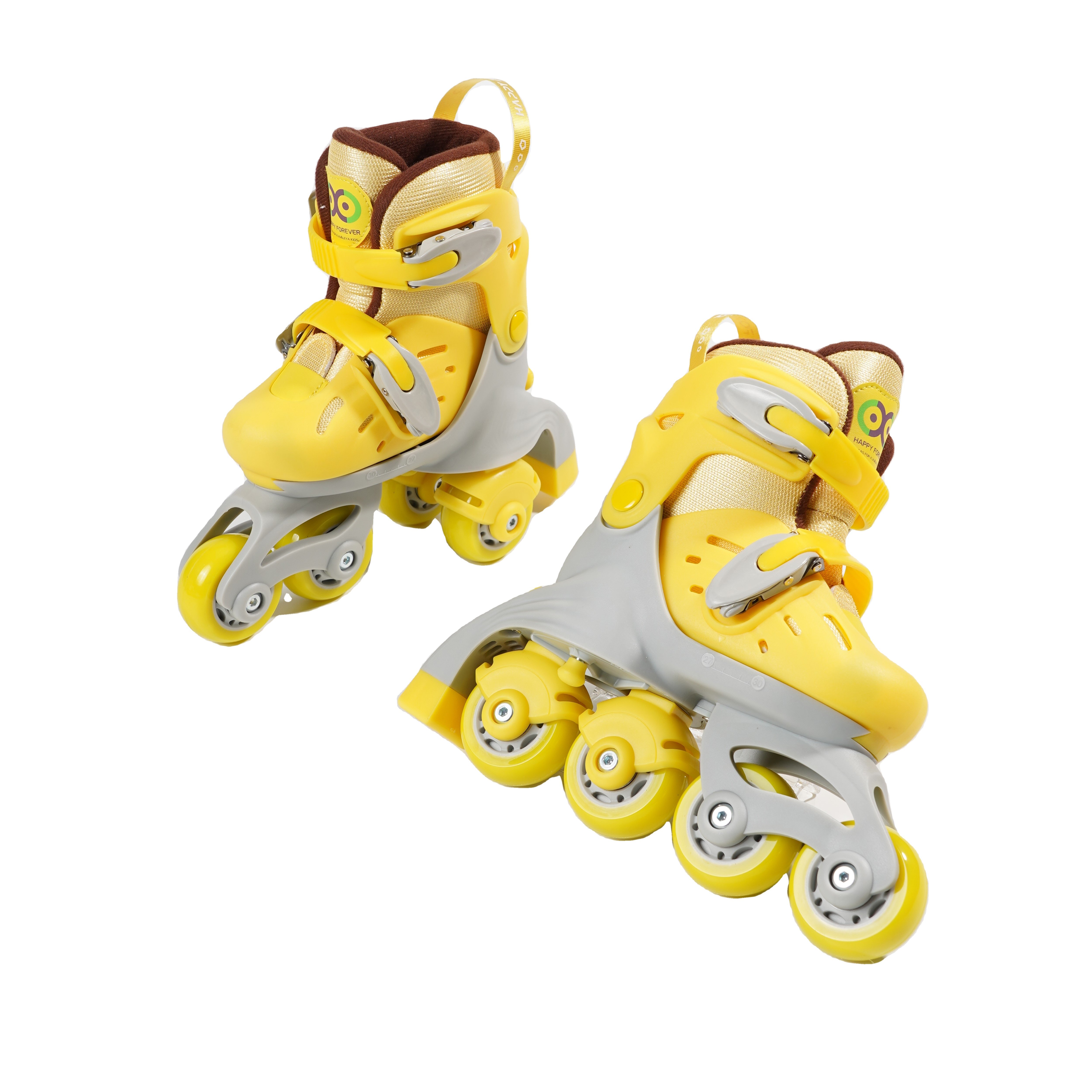 668 Adjustable Four-Wheel Roller Skates Full Flash PU Wheel Inline Quad Convertible Design for Boys and Girls