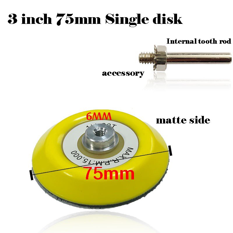 6'' Sanding Pad with Vinyl PSA Backing 5/16'' Arbor10,000 RPM, Sanding Pads Are Ideal for Orbital and Dual Action Sander