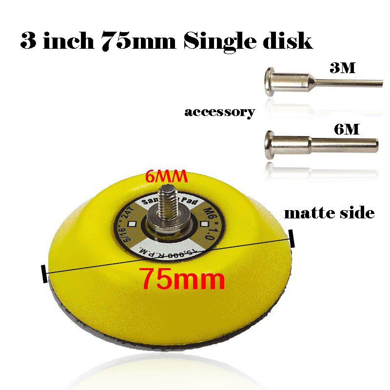 6'' Sanding Pad with Vinyl PSA Backing 5/16'' Arbor10,000 RPM, Sanding Pads Are Ideal for Orbital and Dual Action Sander