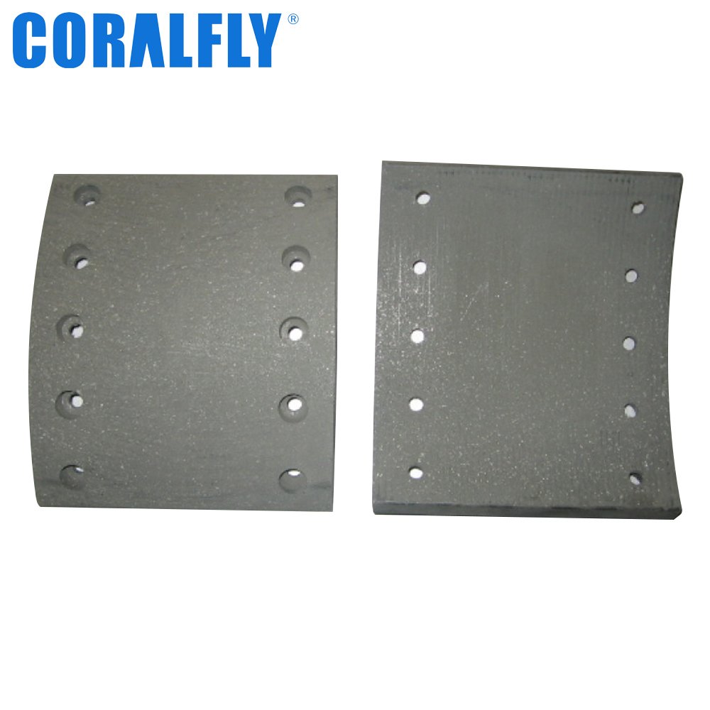 Coralfly Industrial Tractor Parts Brake Lining 19032 Truck Brake Lining for SAF 1057301200 3057301200 1057001200 3057241200