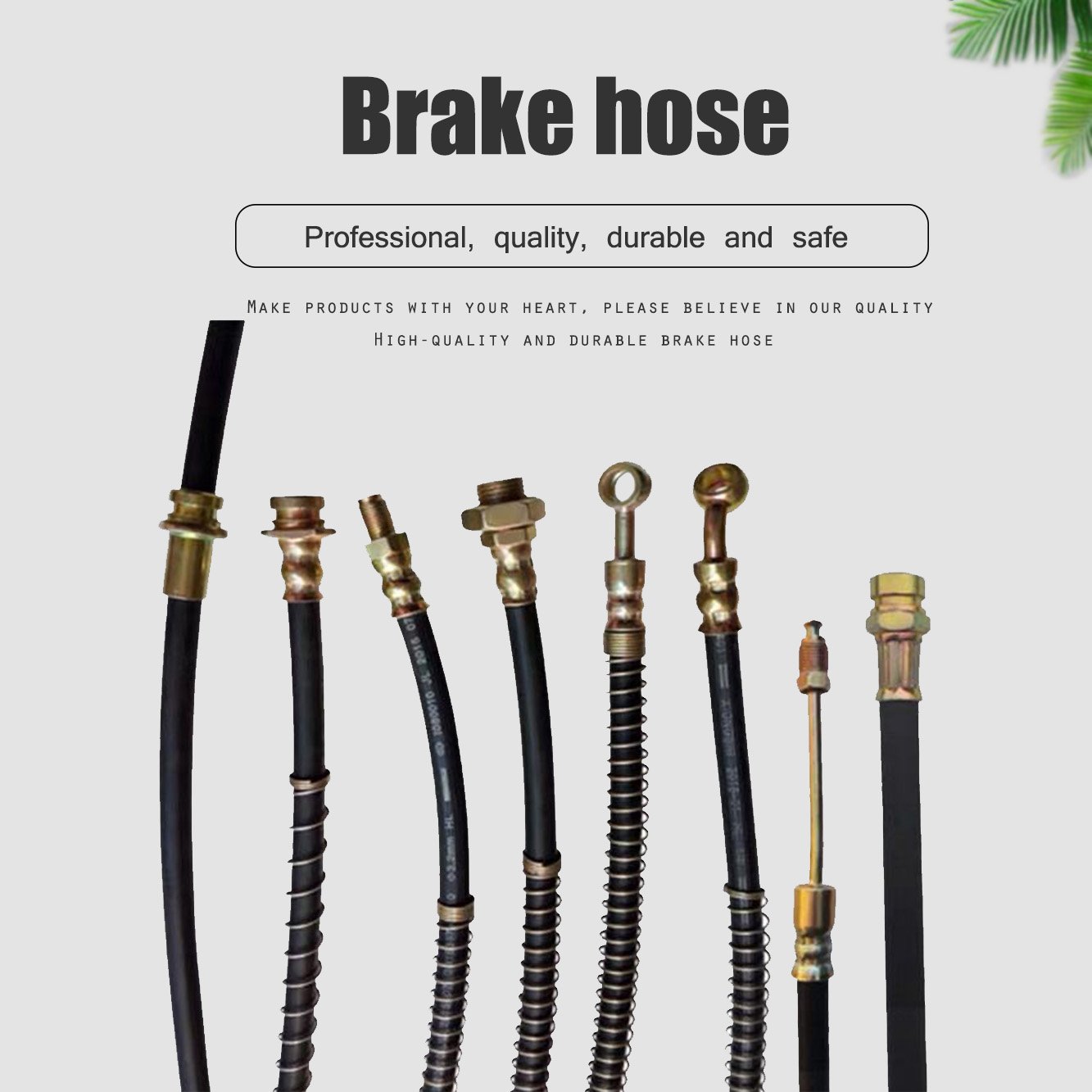 Low Price Rubber Oil Resistant Braided Hydraulic Brake Line Hose Pipe for Manufacturer