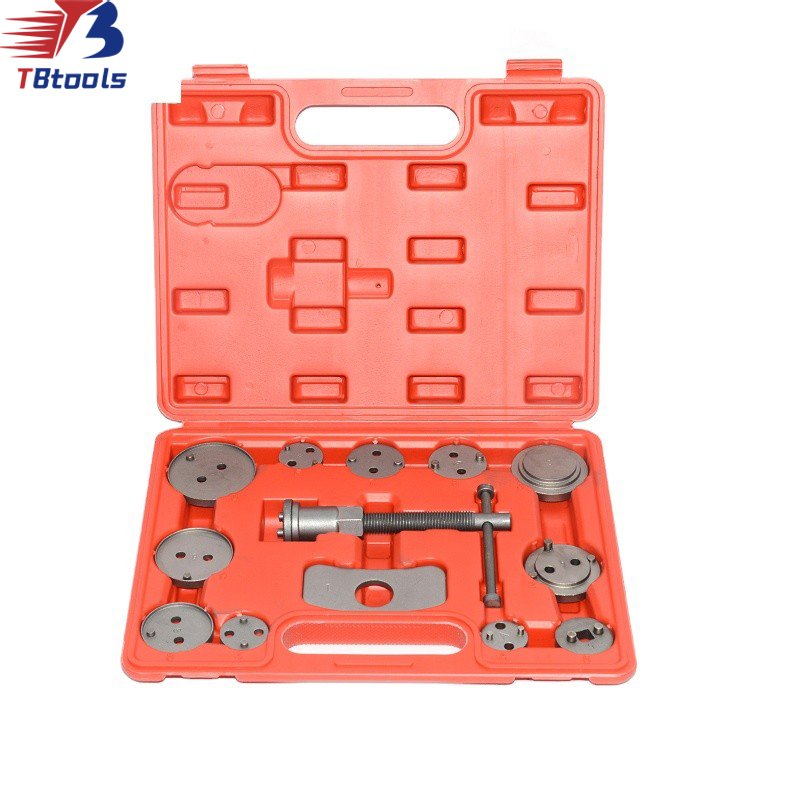 TBTOOLS Car Auto 13pcs Universal Front and Rear Caliper Disc Brake Caliper Piston Rewind Wind Back Repair Tool Kit Sets TB121