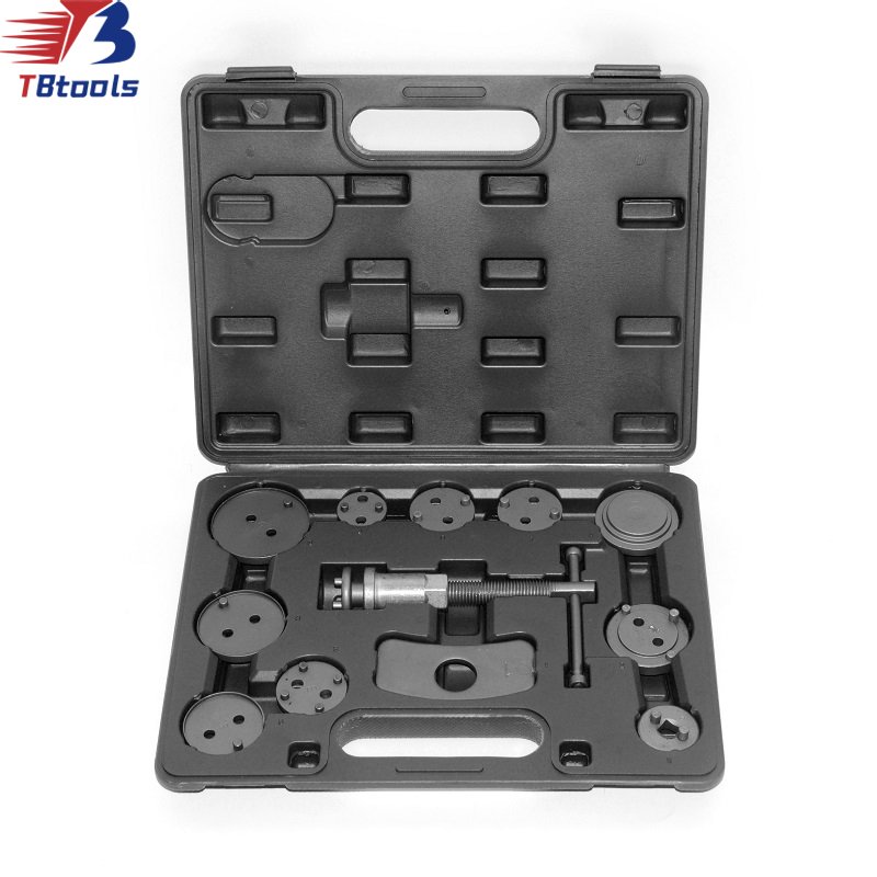 TBTOOLS Car Auto 13pcs Universal Front and Rear Caliper Disc Brake Caliper Piston Rewind Wind Back Repair Tool Kit Sets TB121