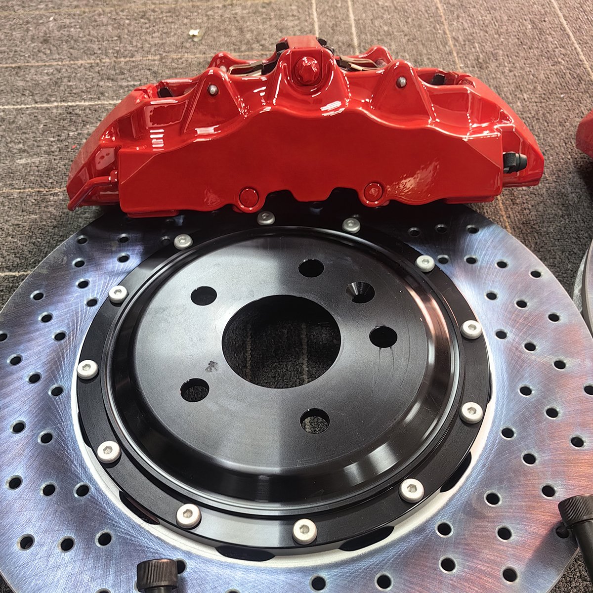 Custom Red Caliper Large Brake Kit Front GT8 8 Piston Brake Caliper Retaining Wire Parking for MX-5 Mazda6 CX5 RX7 RX8 Series