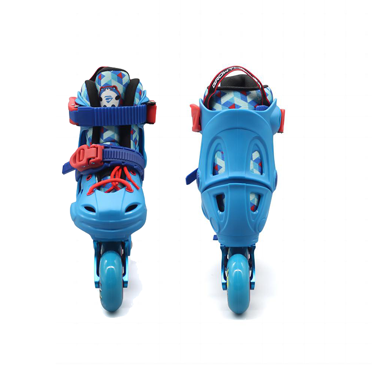 New Factory Direct Aggressive Roller Skate Kids Five Size Adjustable Brake 4 Wheel Kick Inline Skate Shoes