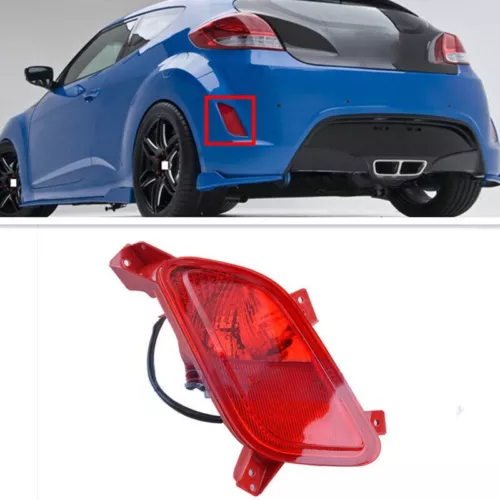 Auto body kits Rear Bumper Light Reflector Brake Stop Fog Tail Warning Signal Lamp Rear Lights For Hyundai Veloster 2012-2018