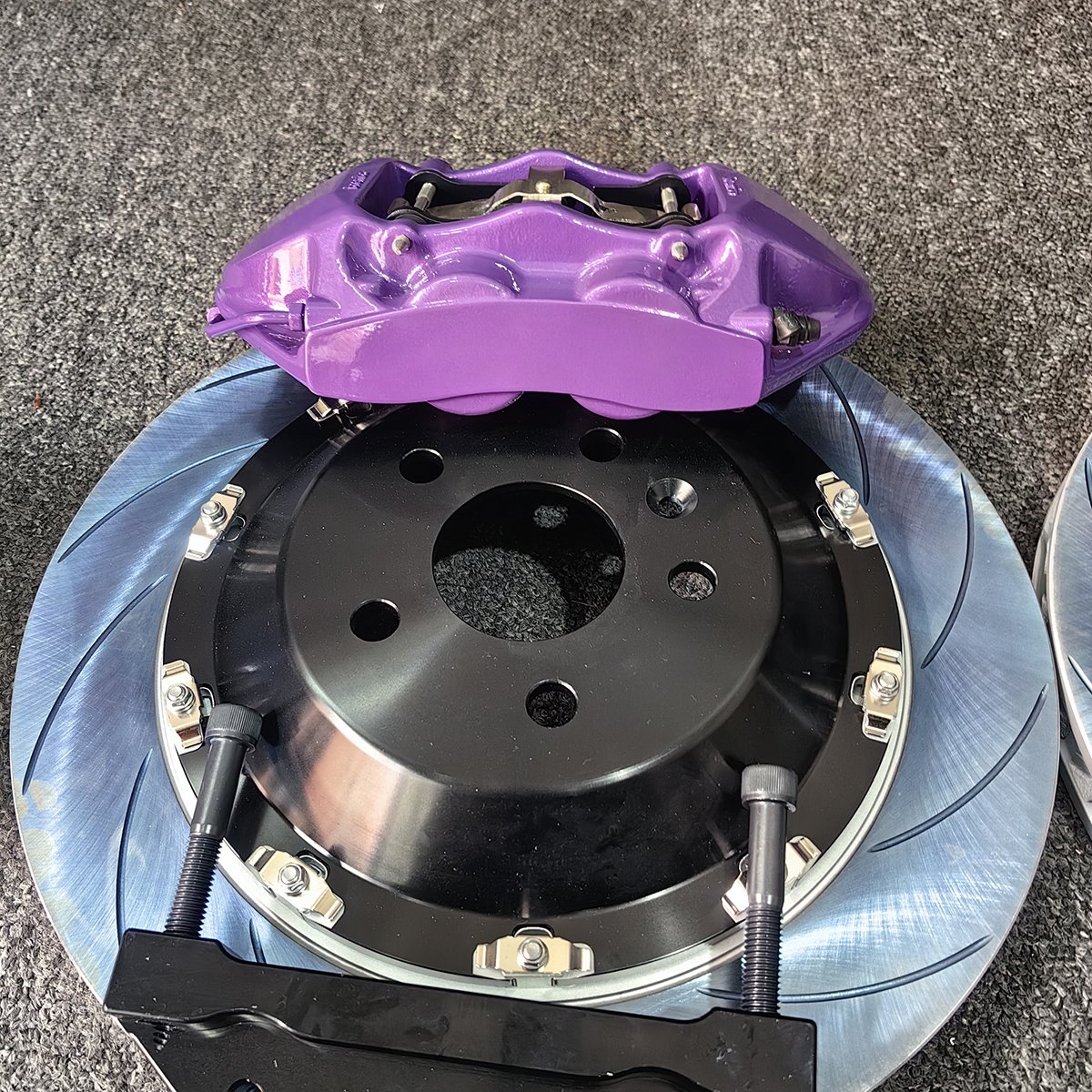 Car Modified Brake Caliper Kit AK10 10 Pot Front Brake System With420/440 Automotive Brake Rotor Disc Set, for 21 Inches Wheels