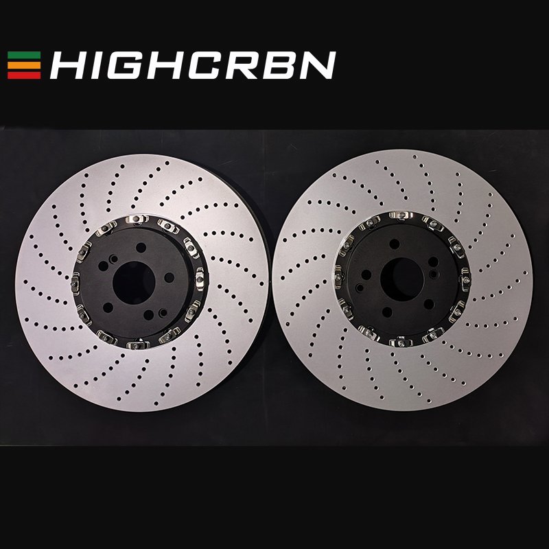 HIGHCRBN 395*36mm 2-piece Brake Disc Floating Front Brake Disc for BMW X5M G05/G06/G07/G12 G30/F90 OE#34116860919;34116860920