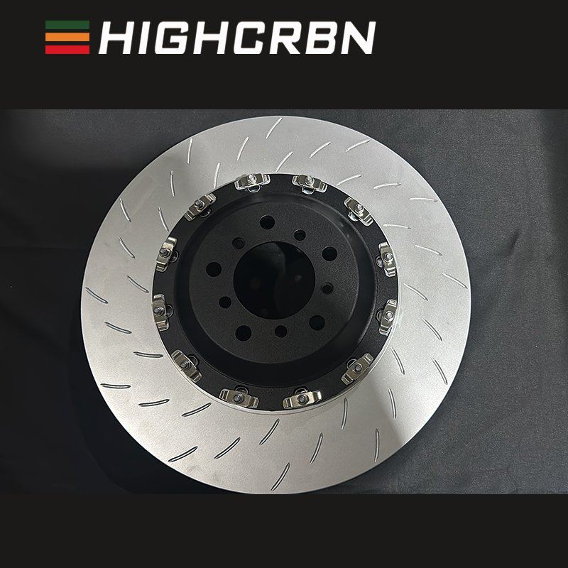 HIGHCRBN 395*36mm 2-piece Brake Disc Floating Front Brake Disc for BMW X5M G05/G06/G07/G12 G30/F90 OE#34116860919;34116860920
