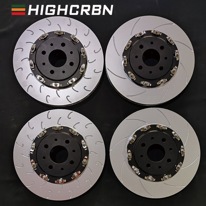 HIGHCRBN 395*36mm 2-piece Brake Disc Floating Front Brake Disc for BMW X5M G05/G06/G07/G12 G30/F90 OE#34116860919;34116860920