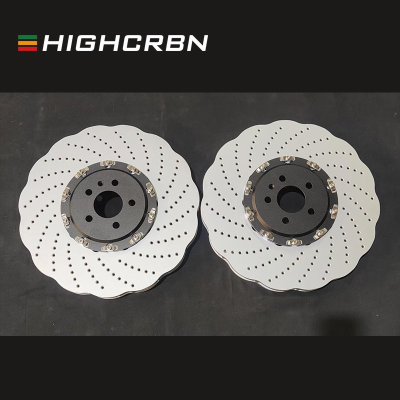 HIGHCRBN 395*36mm 2-piece Brake Disc Floating Front Brake Disc for BMW X5M G05/G06/G07/G12 G30/F90 OE#34116860919;34116860920