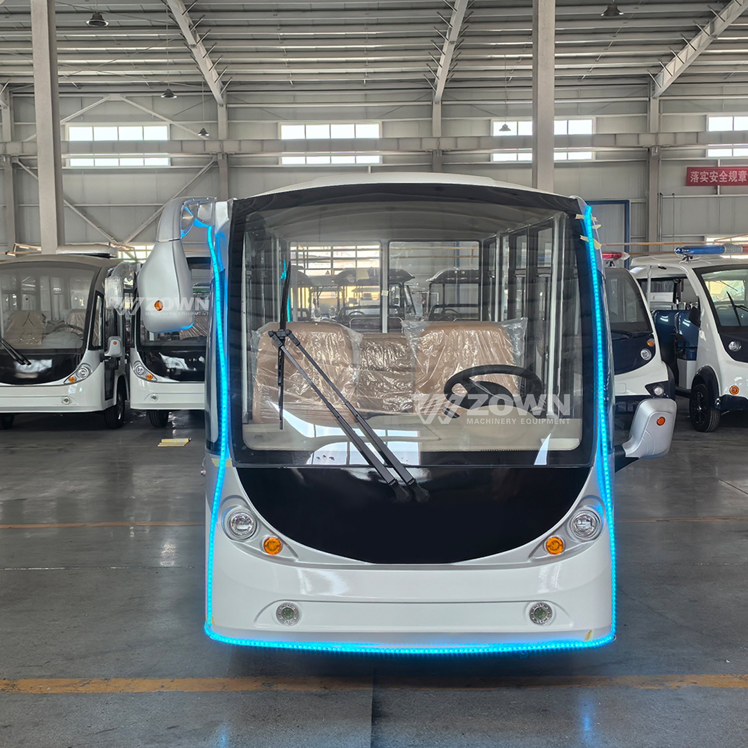 8-23 Seat Electric Shuttle Bus with Door Minibus with air Conditioner Factory Direct Sale Long Battery Life
