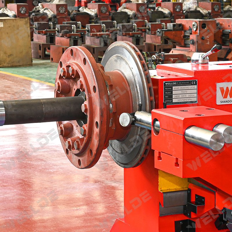 WELLDE Brake Disc Drum Lathe T8445 Rectificadora De Discos Y Tambores De Frenos T8465 T8470