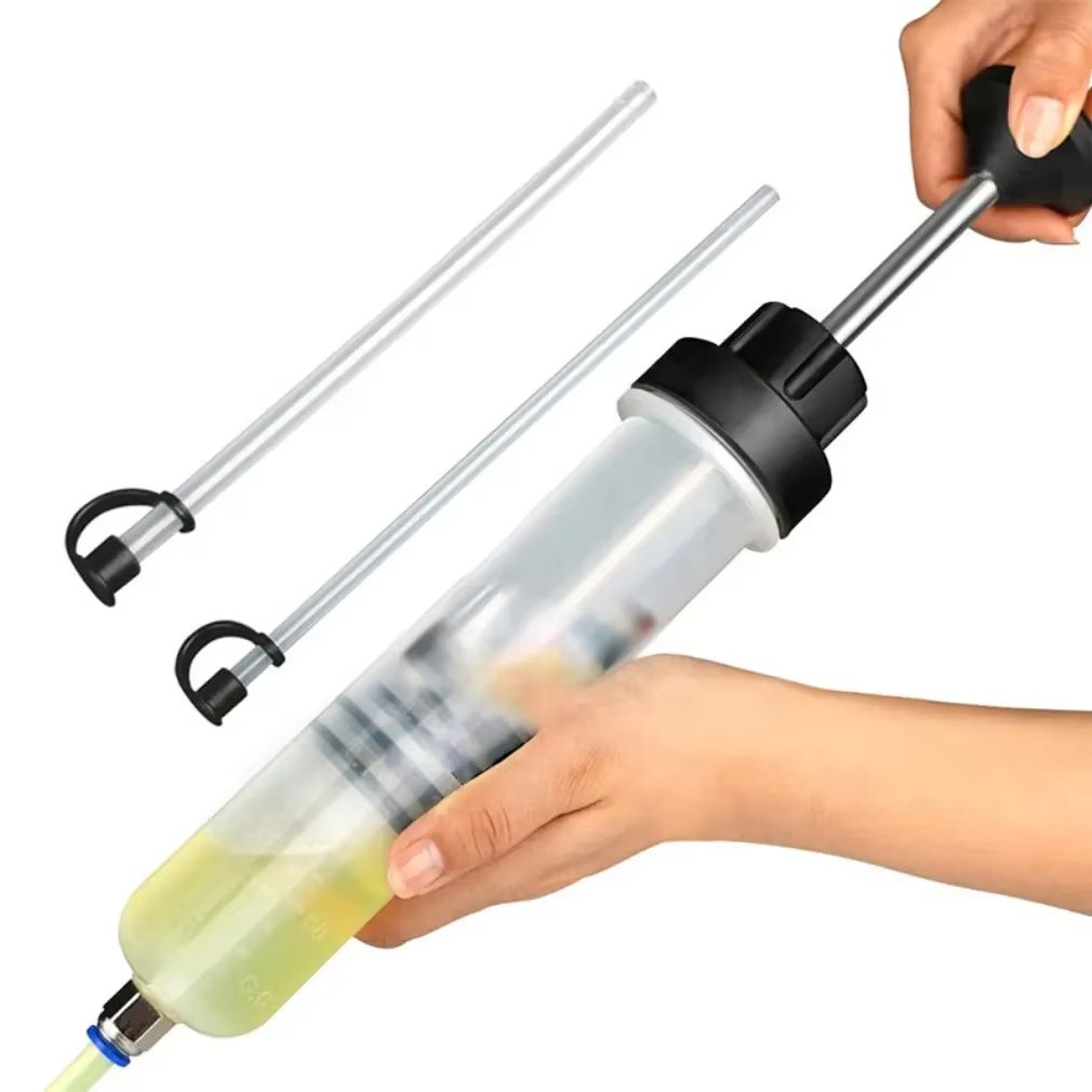 Automotive Oil Syringe with Hose Car/Truck Oil Change Syringe Brake Fluid Extractor Pump 200cc/ 500cc/ 300ML Oil Syringe