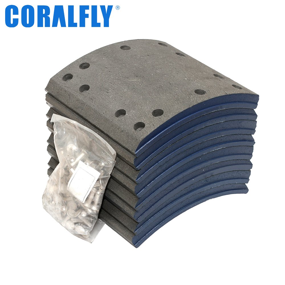 Coralfly Trailer Brake Lining for Crane 19035 Truck Brake Lining for Heavy Truck