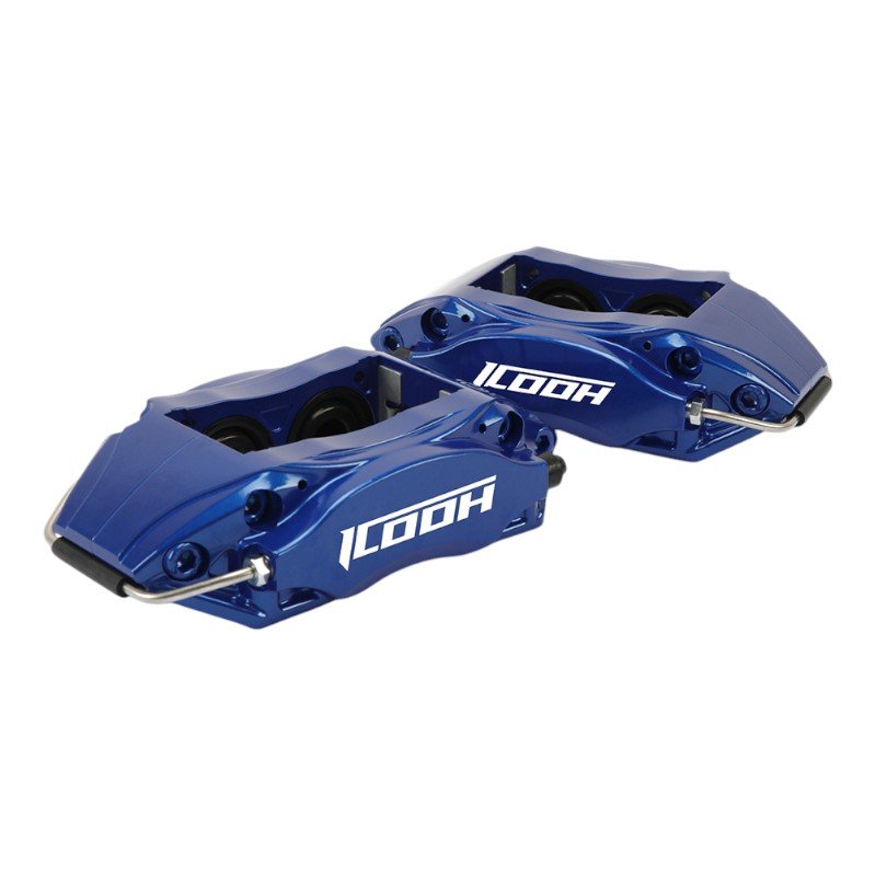 ICOOH Racing D45 Brake Caliper Rear Wheel 4 Pistons Split Forged with 280/300MM Assemblies Aluminum Alloy for 15/16 Inch Rim