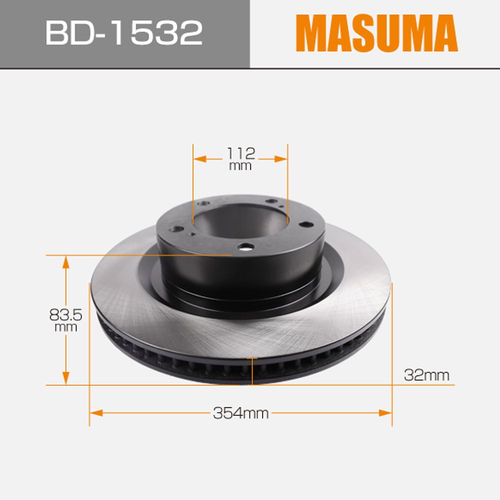 BD-1532 MASUMA Car Repair Braking Discs 43512-0C020 43512-60210 for TOYOTA TUNDRA