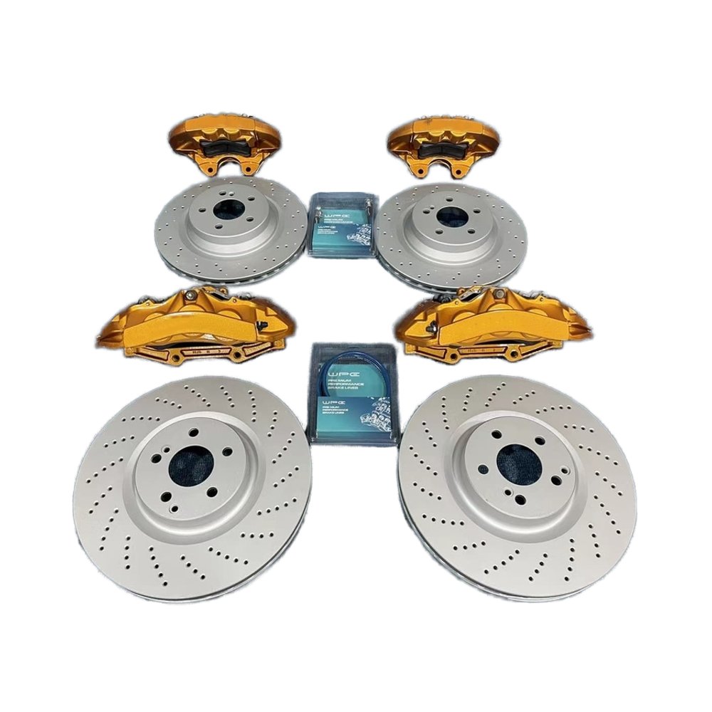 High Performance Brake Calipers for C63 Front 6 Rear 4 Pot Racing Aluminium Brake Kit for Mercedes-Benz AMG