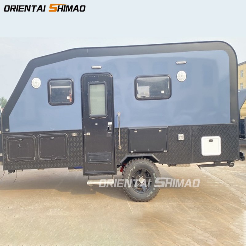 Oriental Shimao 4*4 Rv Hybrid caravan Travel Forward Fold Road Campering Offroad Camper Trailer with Slide Outs