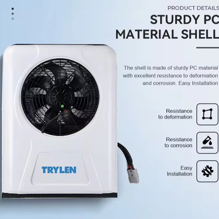 Truck Bus Trailer Ac Unit Universal 12V 24V Air Conditioner 12V Truck Air Conditioner for Vans Agricultural Vehicles Excavators