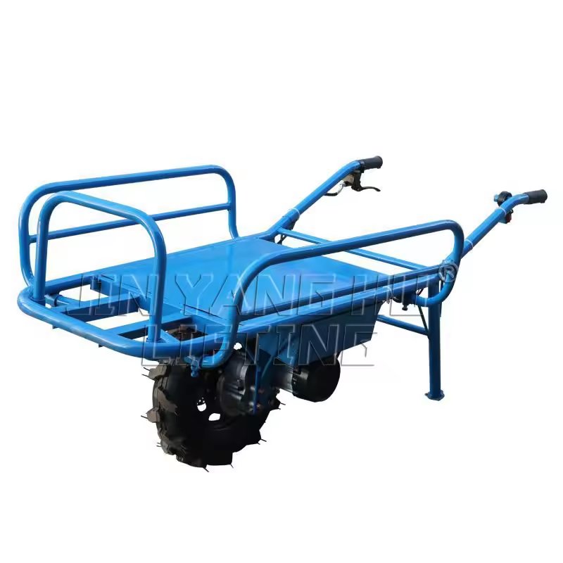 2024 Hot Sale Heavy Duty Steel Mountain Climbing Wheel Barrow Wheelbarrow Motorized for Farms Orchards Livestock Areas