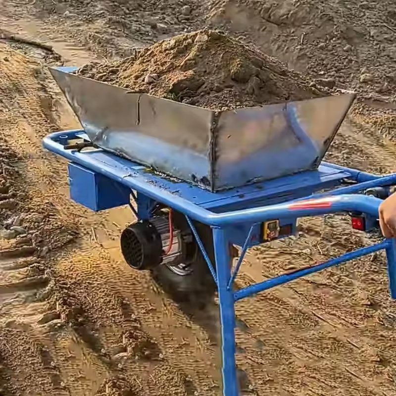 2024 Hot Sale Heavy Duty Steel Mountain Climbing Wheel Barrow Wheelbarrow Motorized for Farms Orchards Livestock Areas