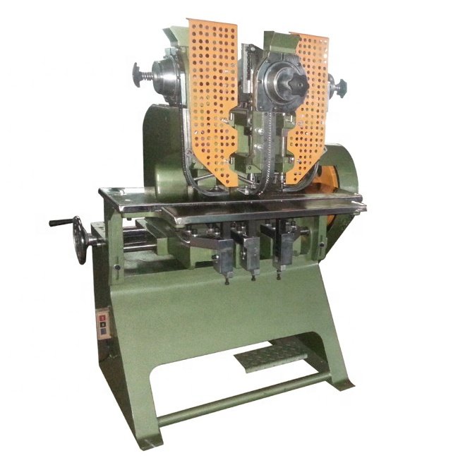 High Speed Factory Wholesale Automatic Brake Shoe Twin Rivet Making Double Eyelet Machine