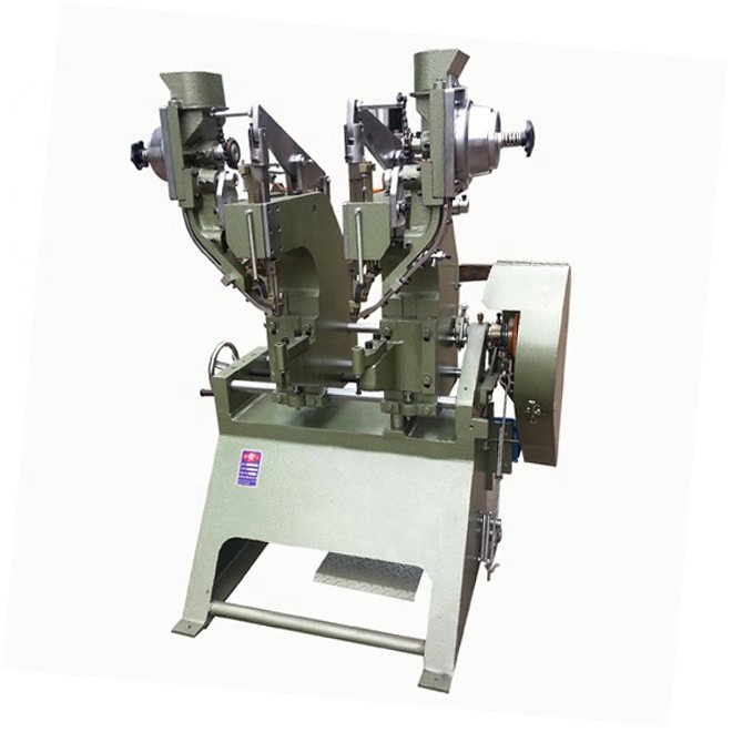 High Speed Factory Wholesale Automatic Brake Shoe Twin Rivet Making Double Eyelet Machine