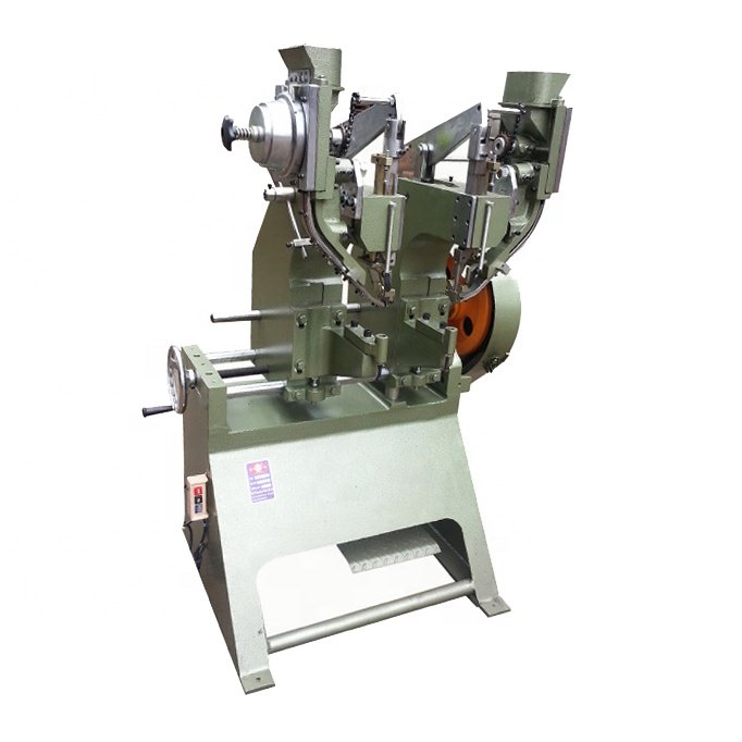 High Speed Factory Wholesale Automatic Brake Shoe Twin Rivet Making Double Eyelet Machine
