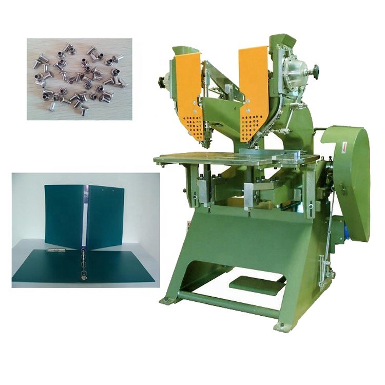 High Speed Factory Wholesale Automatic Brake Shoe Twin Rivet Making Double Eyelet Machine