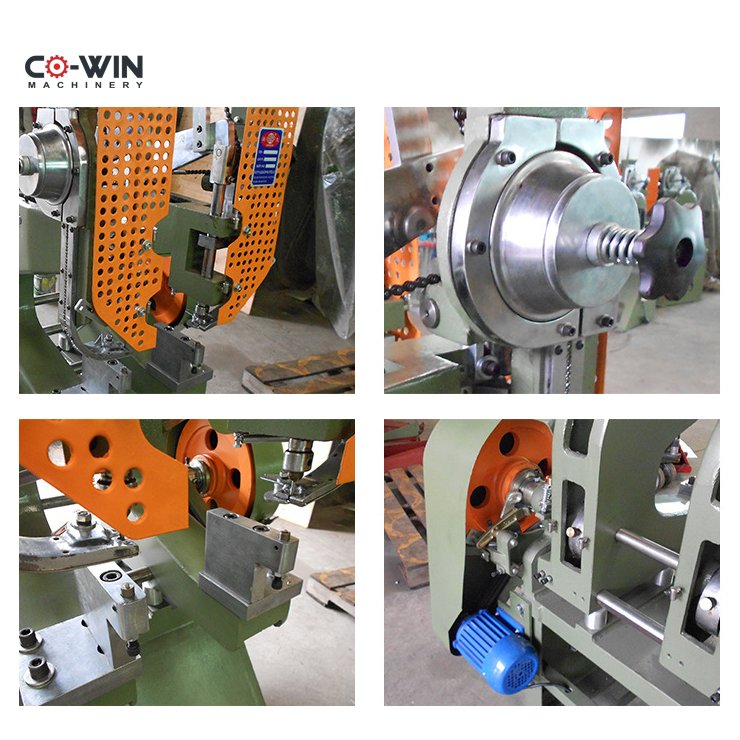 High Speed Factory Wholesale Automatic Brake Shoe Twin Rivet Making Double Eyelet Machine